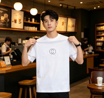 Gucci Interlocking G Logo White T-Shirt view 3