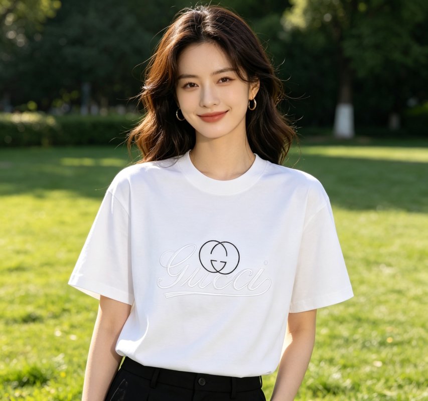 Gucci Interlocking G Logo White T-Shirt view