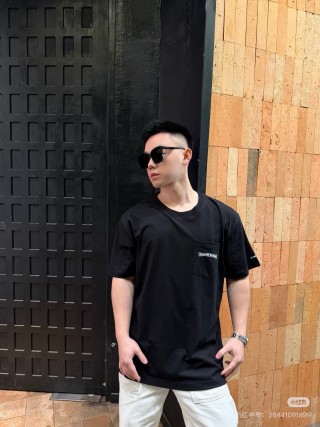 Stone Island Black Chest Logo T-Shirt view 3