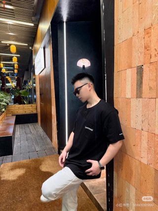 Stone Island Black Chest Logo T-Shirt view 4