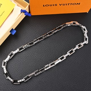 Louis Vuitton LV Bamboo Link Black & Silver Bracelet view 2