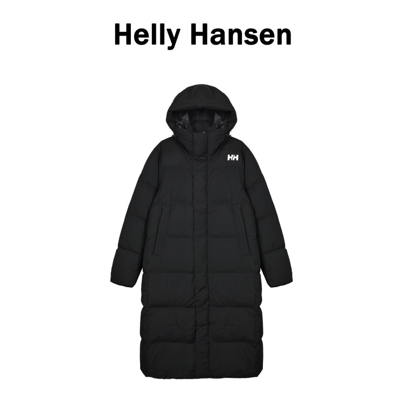 Black Puffer Down Jacket with Hood view