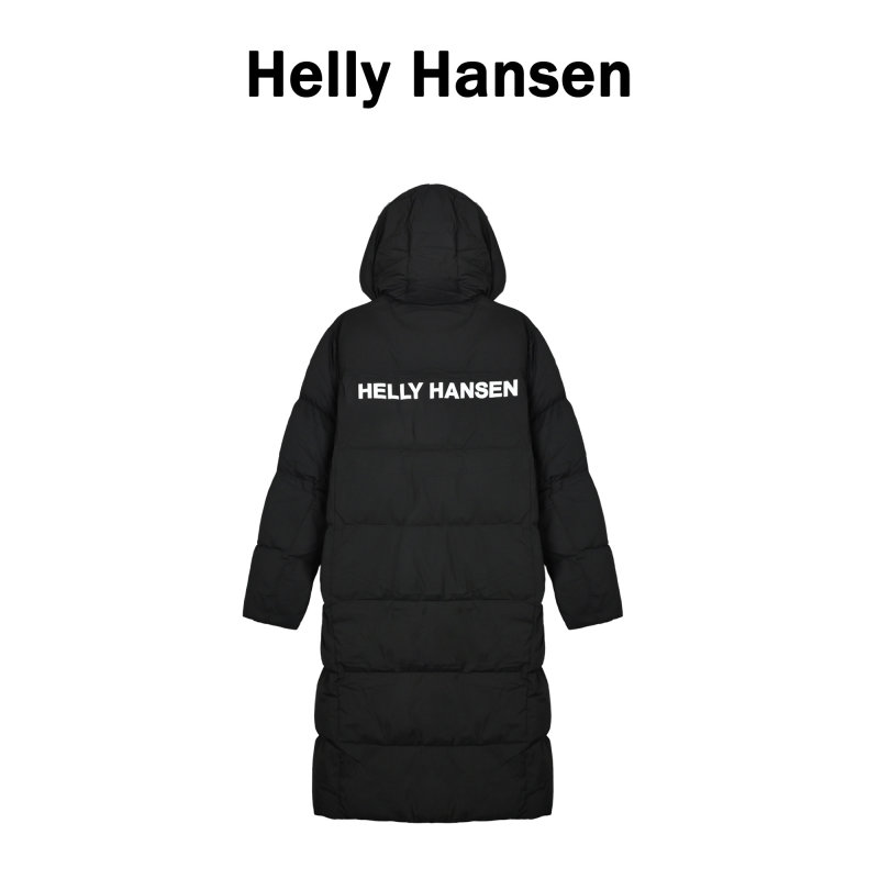 Black Puffer Down Jacket with Hood view
