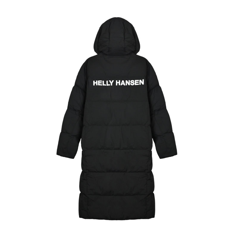 Black Puffer Down Jacket with Hood view