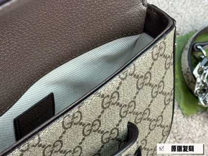 Gucci 1955 Horsebit Shoulder Bag - Beige Monogram view 6