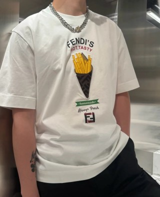 Fendi Hot Tasty Ice Cream White T-Shirt view 2