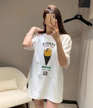 Fendi Hot Tasty Ice Cream White T-Shirt view 3