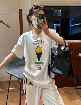 Fendi Hot Tasty Ice Cream White T-Shirt view 5