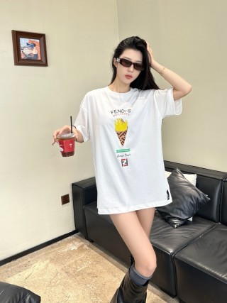 Fendi Hot Tasty Ice Cream White T-Shirt view 8