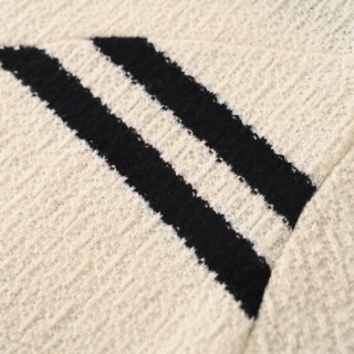 Loewe Striped Wool Blend Knit T-Shirt Cream & Black view 5