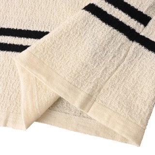 Loewe Striped Wool Blend Knit T-Shirt Cream & Black view 8