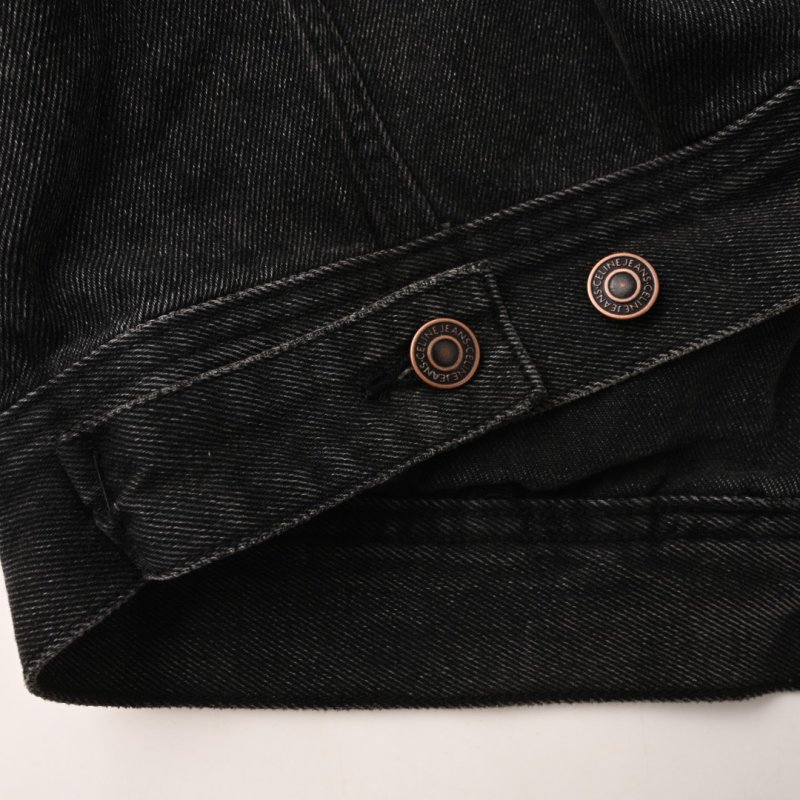 Black Denim Jacket - Classic Button-Up Style view