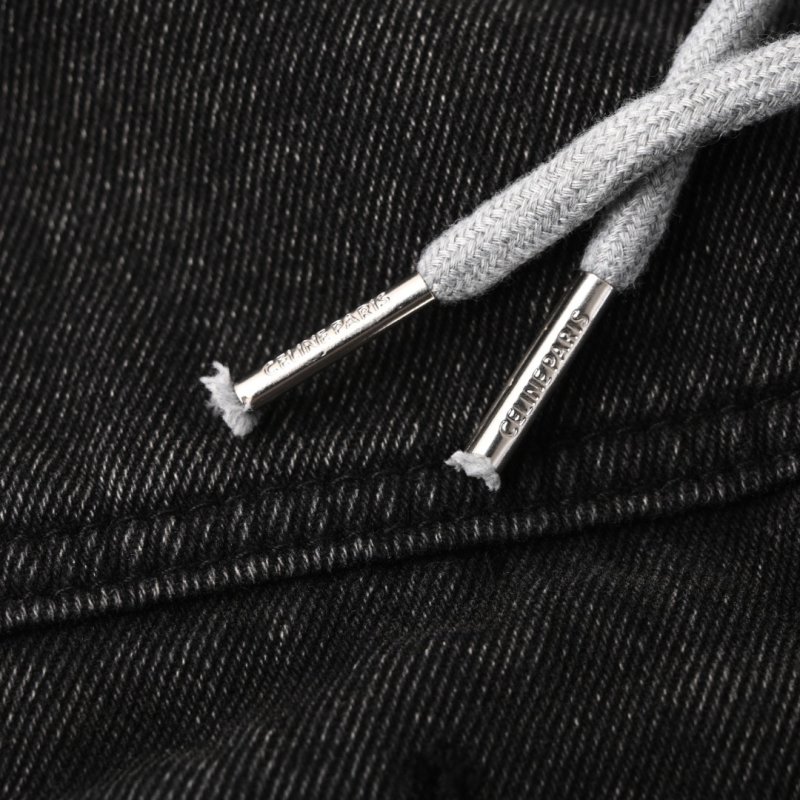 Black Denim Jacket - Classic Button-Up Style view