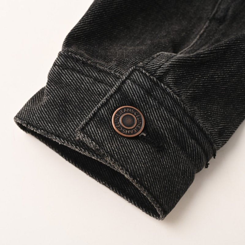 Black Denim Jacket - Classic Button-Up Style view