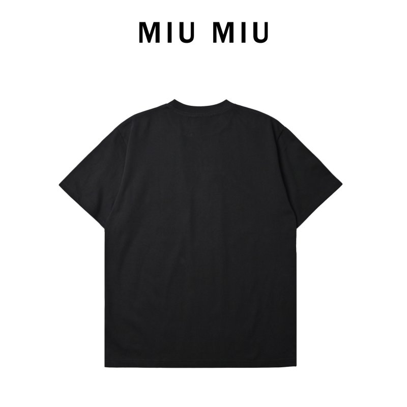 Miu Miu Sneaker Print Black T-Shirt view