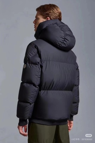 Moncler Black Quilted Down Puffer Jacket view 3