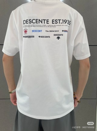 White Short Sleeve T-Shirt with Black Bear Logo view 2