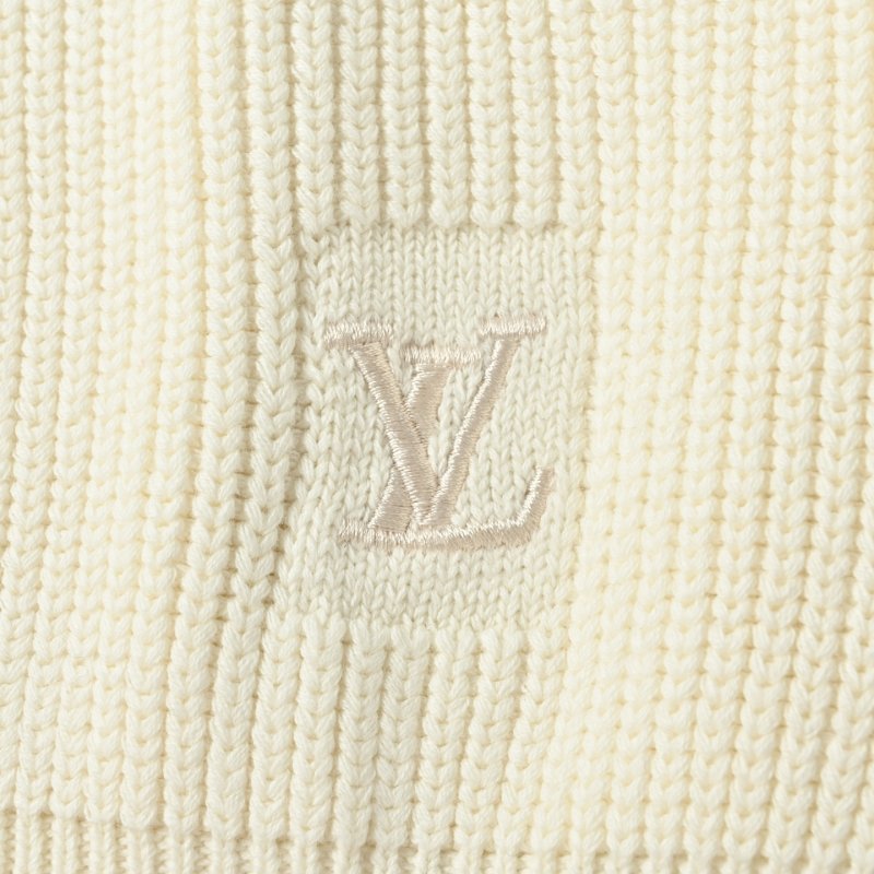 Cream Ribbed Crew Neck Sweater view
