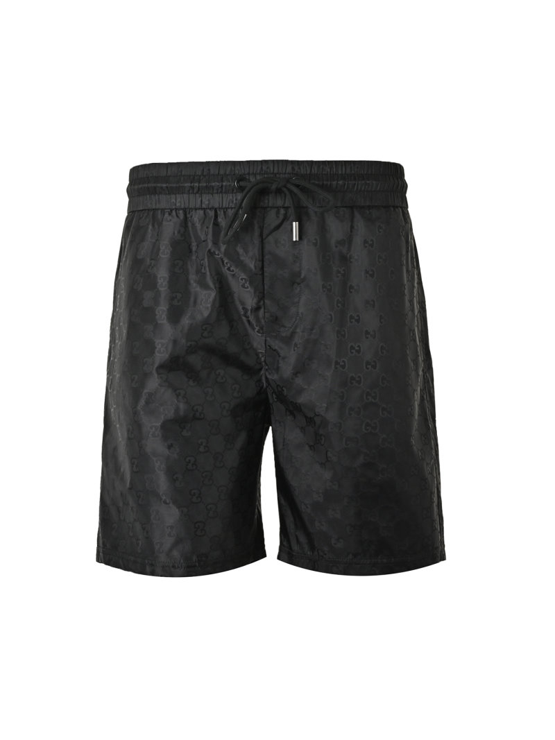 Black Nylon Drawstring Shorts view