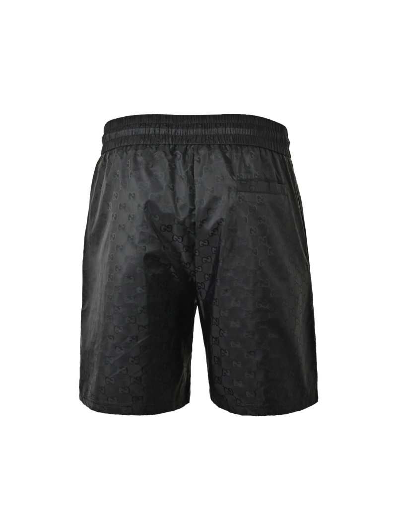Black Nylon Drawstring Shorts view