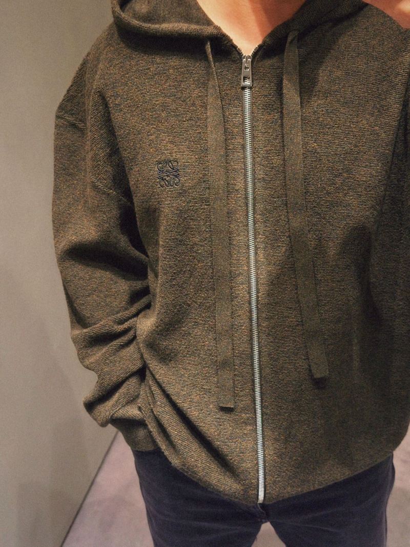 Olive Oversized Zip Hoodie Jacket view