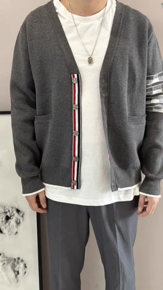 Burberry Dachshund Check Cardigan Grey view 4