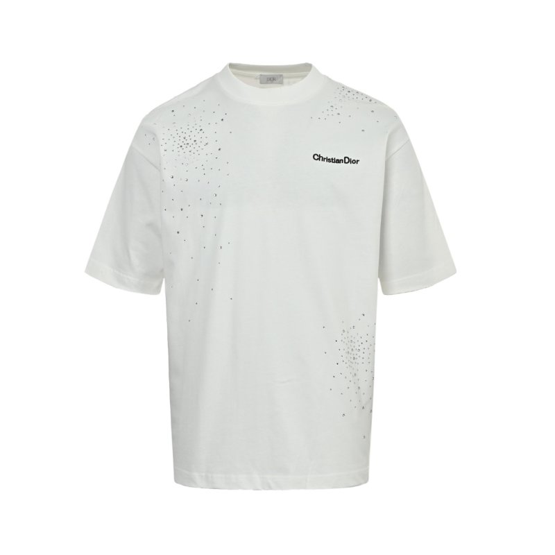 Christian Dior Splatter Print White T-Shirt view