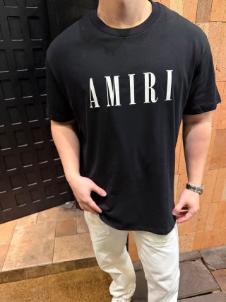 Amiri Black Logo T-Shirt view 4