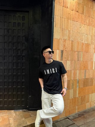 Amiri Black Logo T-Shirt view 5