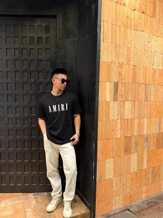 Amiri Black Logo T-Shirt view 6