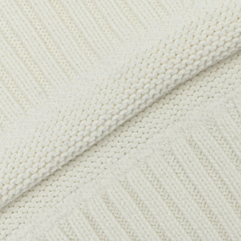 Prada Milano Crest Knit Sweater Cream view