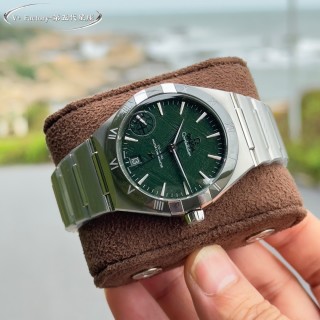 Omega Constellation 41mm Green Dial Steel Watch view 2