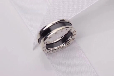 Bvlgari B.Zero1 Two-Tone Ring with Black Ceramic view 2