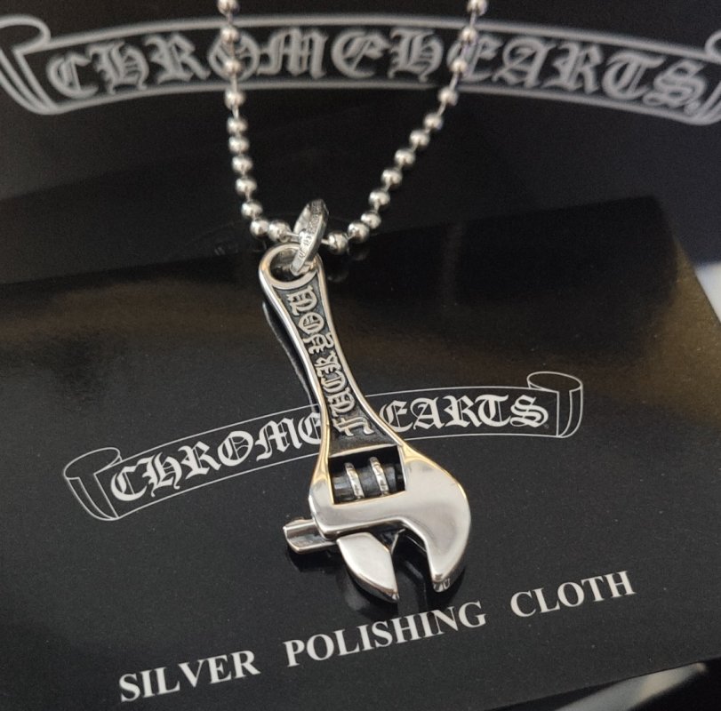 Chrome Hearts Wrench Pendant Necklace Silver view