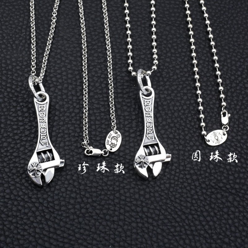 Chrome Hearts Wrench Pendant Necklace Silver view