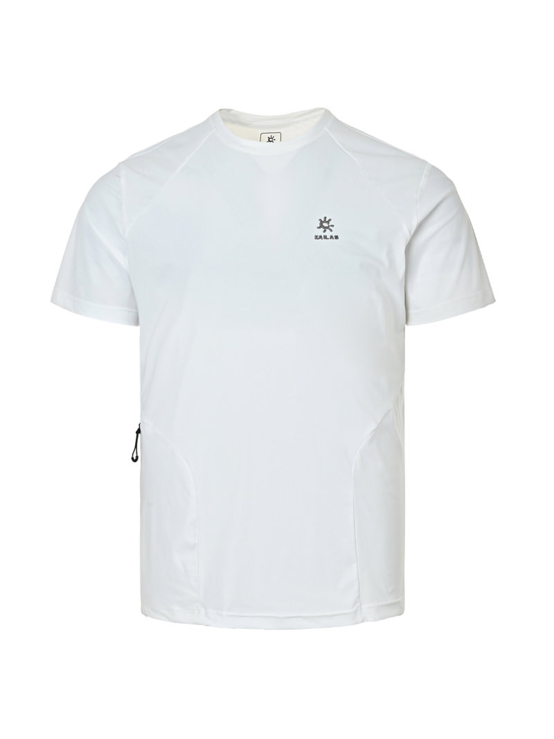 White Short Sleeve T-Shirt with Embroidered Logo view