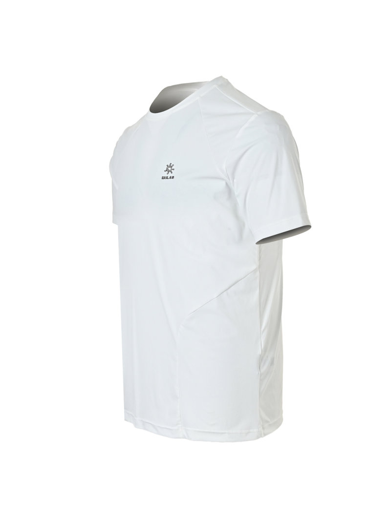 White Short Sleeve T-Shirt with Embroidered Logo view