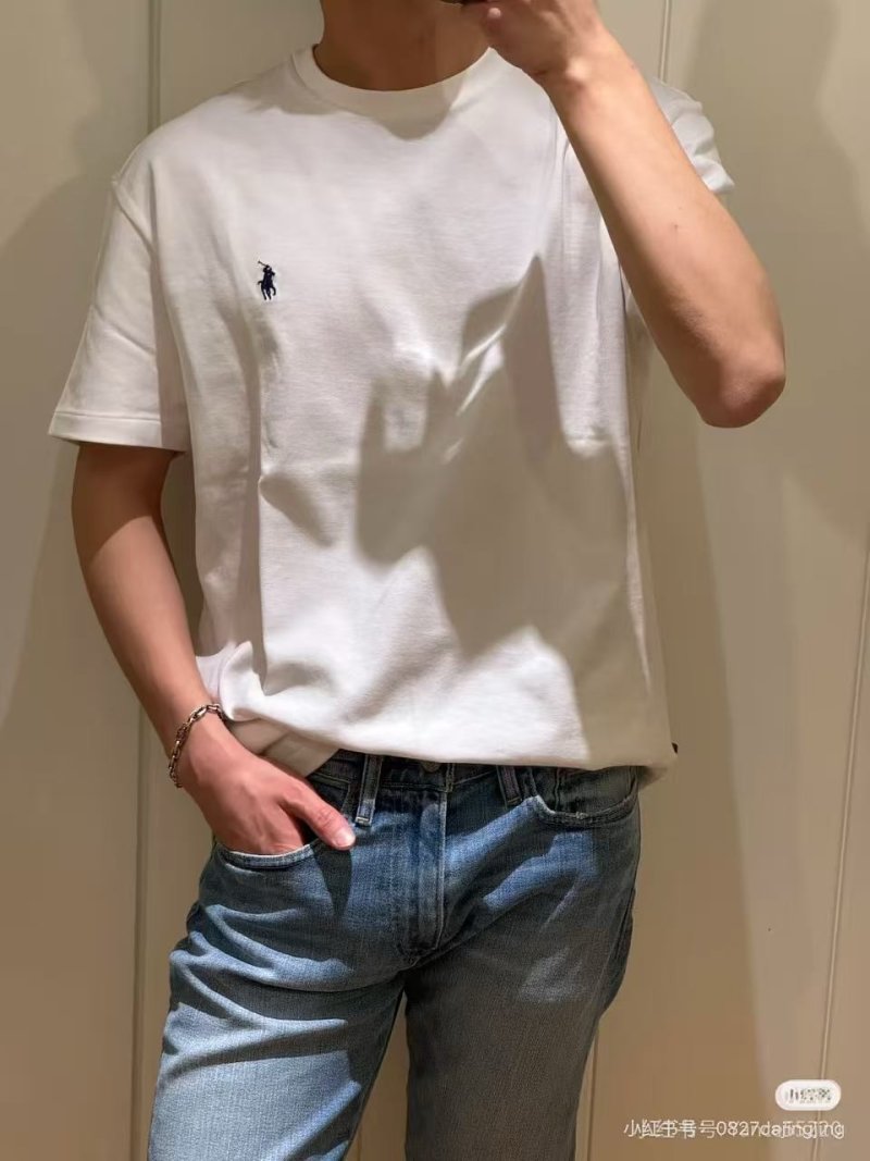 Polo Ralph Lauren White Classic Crew Neck T-Shirt
