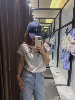 Polo Ralph Lauren White Classic Crew Neck T-Shirt view 6