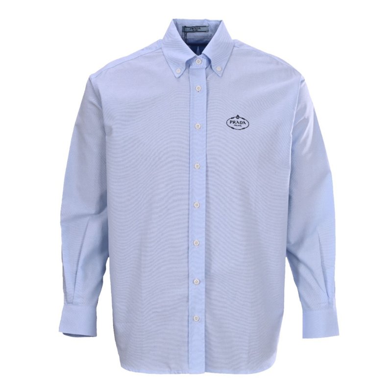 Light Blue Oxford Button-Up Casual Shirt view