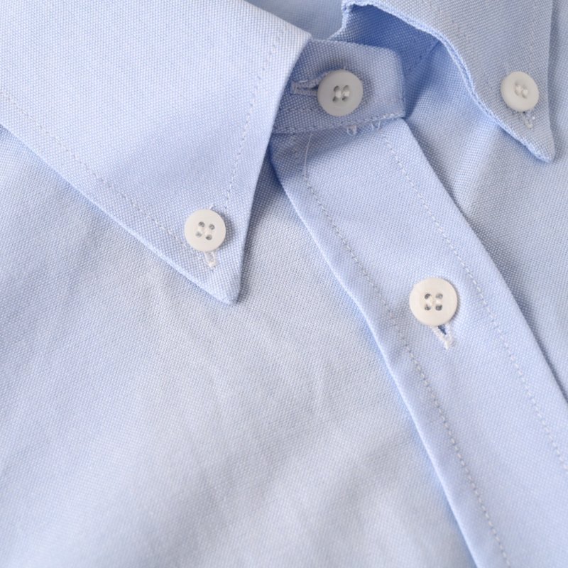Light Blue Oxford Button-Up Casual Shirt view