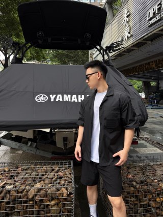 Stone Island Black Short-Sleeve Utility Shirt view 5