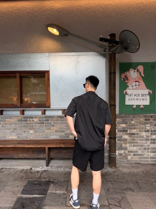 Stone Island Black Short-Sleeve Utility Shirt view 8
