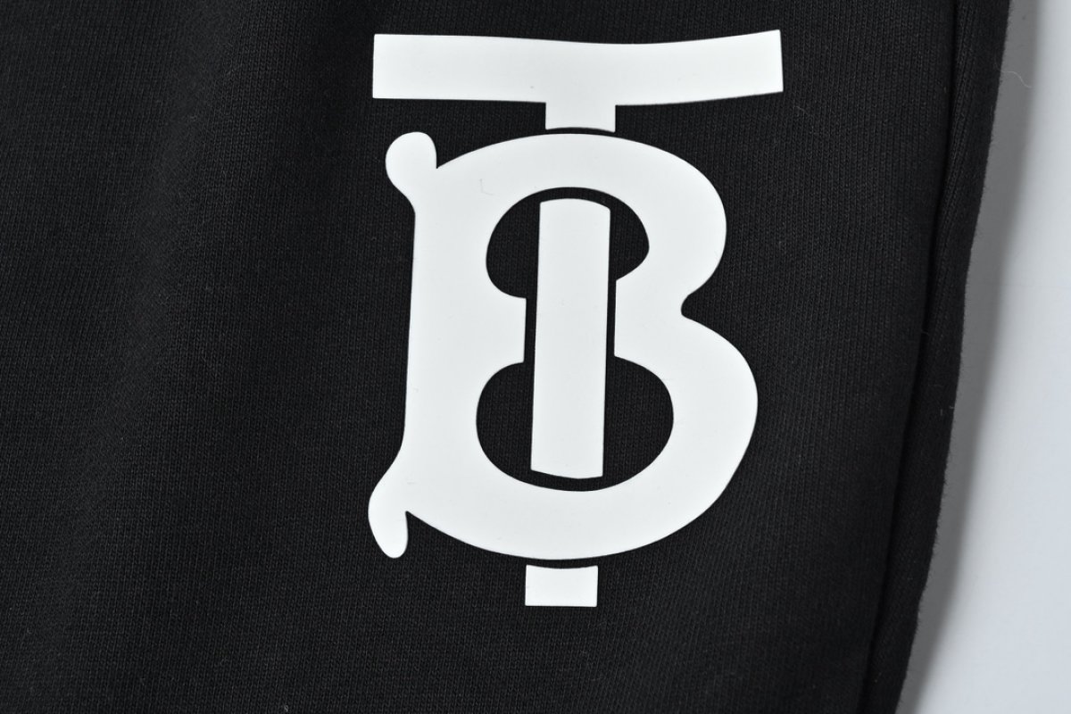 Burberry Black Logo Jogger Pants view