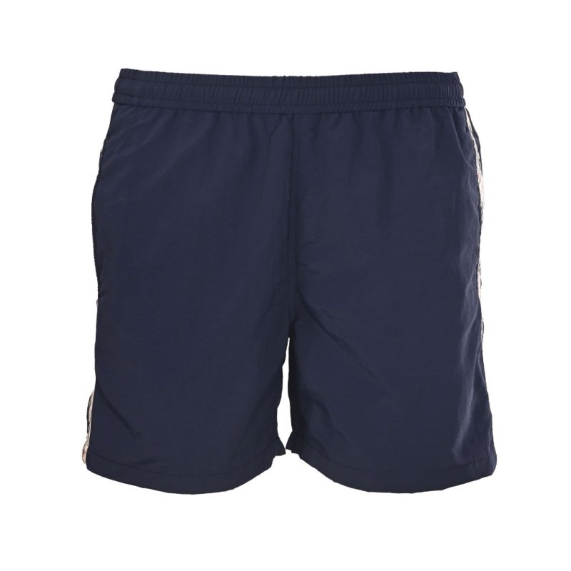 Burberry Navy Nylon Drawstring Swim Shorts