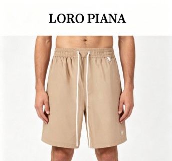 Loro Piana Beige Drawstring Shorts view 1