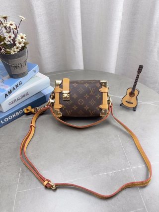 Louis Vuitton Monogram Mini Box Bag with Shoulder Strap view 1