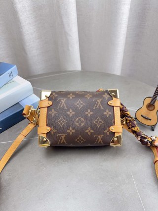 Louis Vuitton Monogram Mini Box Bag with Shoulder Strap view 3