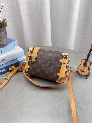 Louis Vuitton Monogram Mini Box Bag with Shoulder Strap view 5