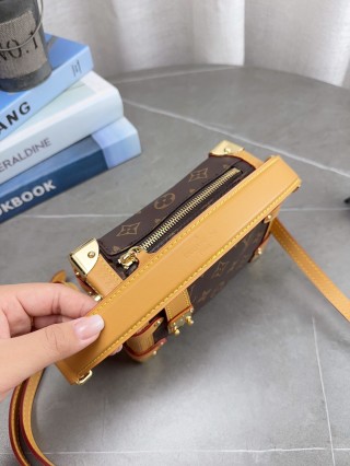 Louis Vuitton Monogram Mini Box Bag with Shoulder Strap view 6
